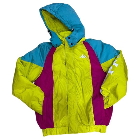 NWT Kappa 1pc Authentic 90 Berya Hoodie puffer coat jacket heavy snow warm